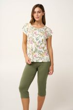 Καλοκαιρινή Γυναικεία Πυτζάμα Botanical Vamp 24150