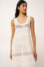 Maxri Jacquard Καλοκαιρινό Φόρεμα Παραλίας Vamp 24530