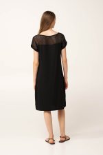 Καλοκαιρινό Viscose Φόρεμα με Mesh Vamp 24511