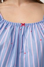 Baby Doll με Σούρες από Ποπλίνα Vamp 24203