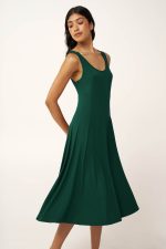 Καλοκαιρινό Αμάνικο Viscose Φόρεμα Vamp 24485