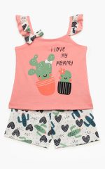 Βρεφική Πυτζάμα για Κορίτσια Cactus/Giraffe Minerva 90-61932