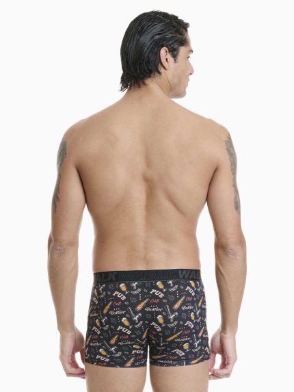 Βαμβακερό Μπόξερ με Σχέδιο Walk W1754-10