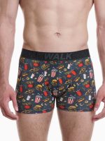 Βαμβακερό Μπόξερ με Σχέδιο Walk W1754-14
