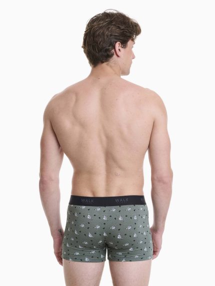 Boxer από Bamboo με Σχέδιο Walk W1770-78