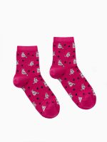 Ημίκοντες Κάλτσες από Bamboo με Σχέδιο Racoon Walk W333-27