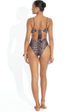 Ολόσωμο Μαγιό Animal Print με Ανοίγματα Bluepoint 26058079