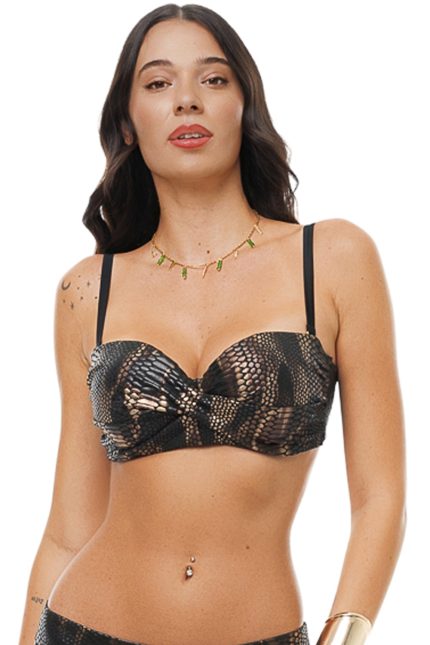 Strapless Μαγιό Τοπ σε Cup D με Μπανέλα Bluepoint 26066075D