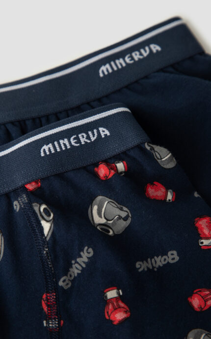 2τμχ Παιδικό /Εφηβικό Boxer για Αγόρια Minerva 96-42741