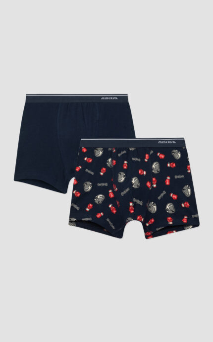 2τμχ Παιδικό /Εφηβικό Boxer για Αγόρια Minerva 96-42741