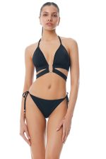 Μονόχρωμο Μαγιό Slip Brazilian με Κορδονάκια Bluepoint 26065090